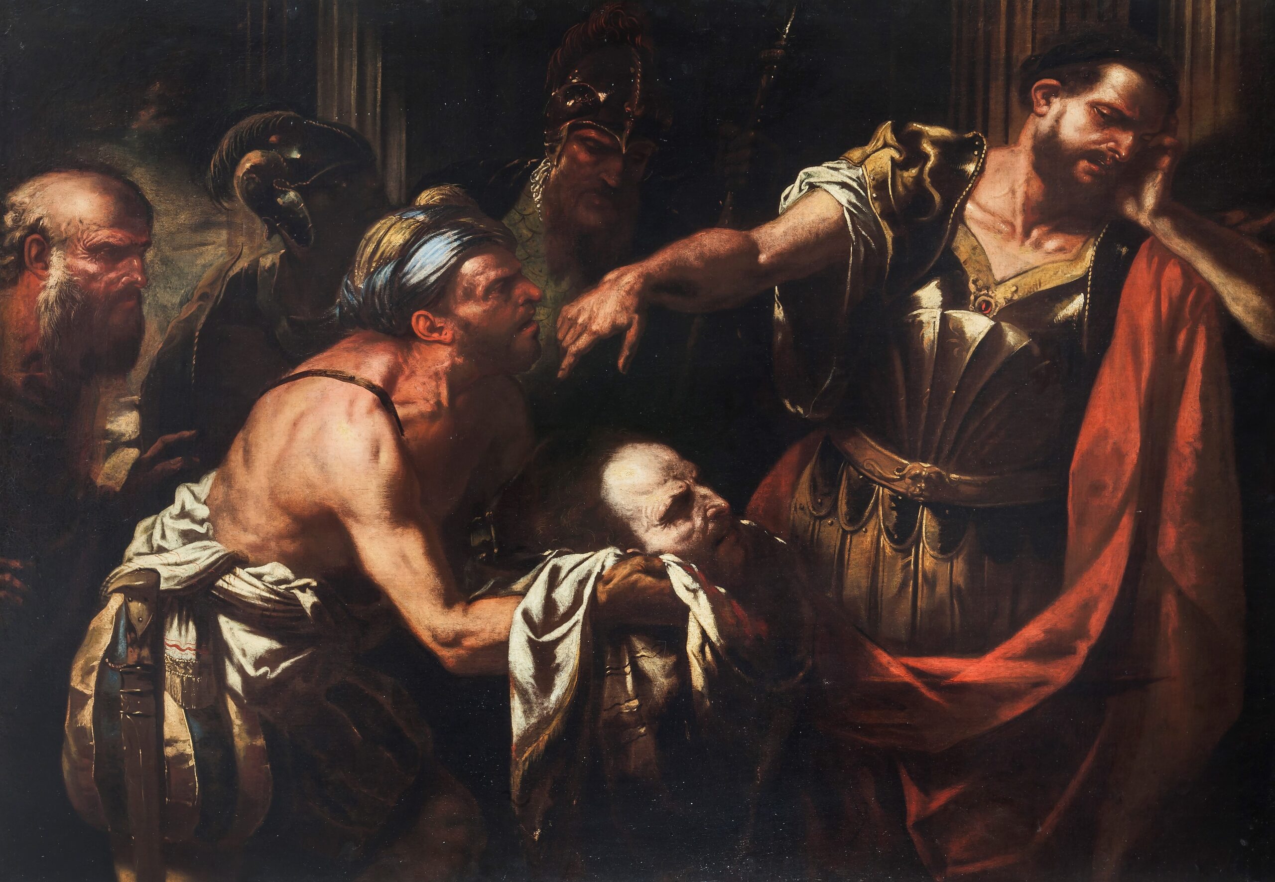 Read more about the article PIETRO PAOLO RAGGI (1627-1711) – Cesare riceve la testa di Pompeo